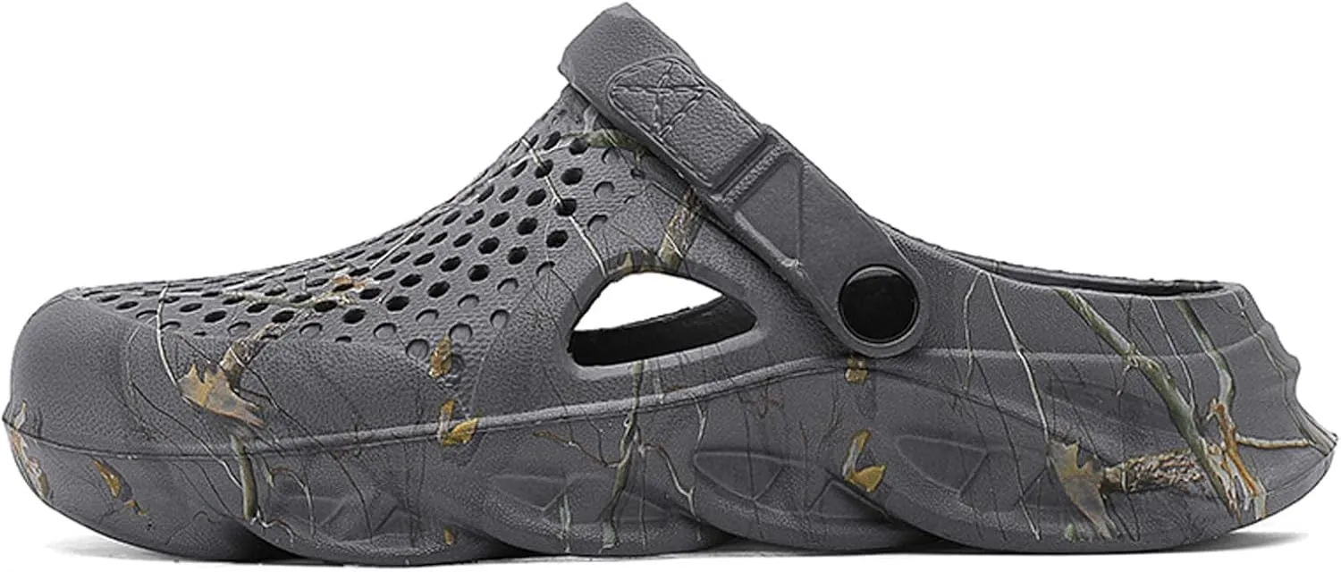 SECHRITE Mens Clogs - Slip-on Garden Shoes Mules for Men - Fashion Outdoor Beach Sandals Cushioned Supportive