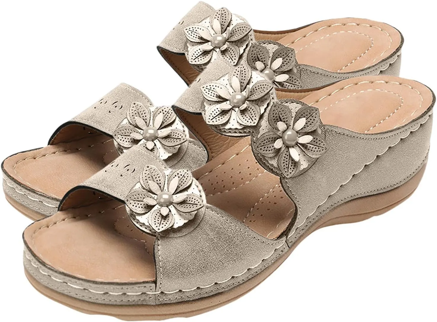 Shoes for Women, Sandals Women Premium Orthopedic Open Toe Sandals Retro Anti-Slip Breathable Sandals