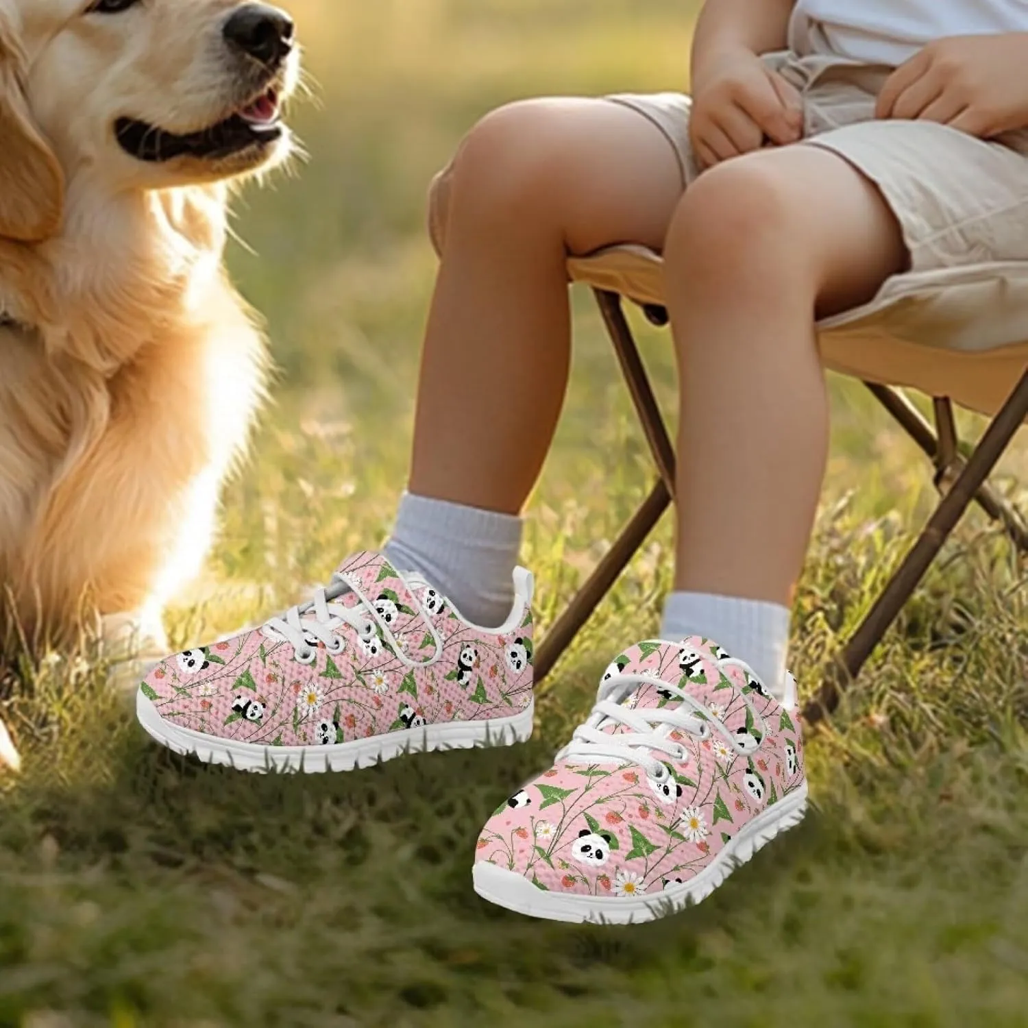 Showudesigns School Running Shoes Girls Boys Active Sneakers Kids Slip On Tennis Shoes