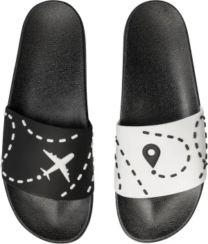 Slides & Slippers for Women, Men & Kids Pool Sandals Funny Designs Books Coffee Party Pizza Fox Bear Llama Clouds Footwear Gift