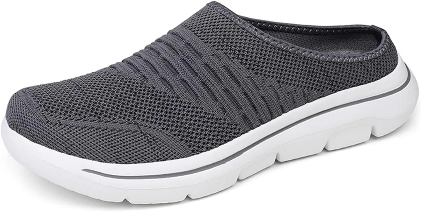 Slip On Mules Shoes Womens Mens Light Closed Toe Open Back Slippers Summer Breathable Comfort Walking Slide Clogs