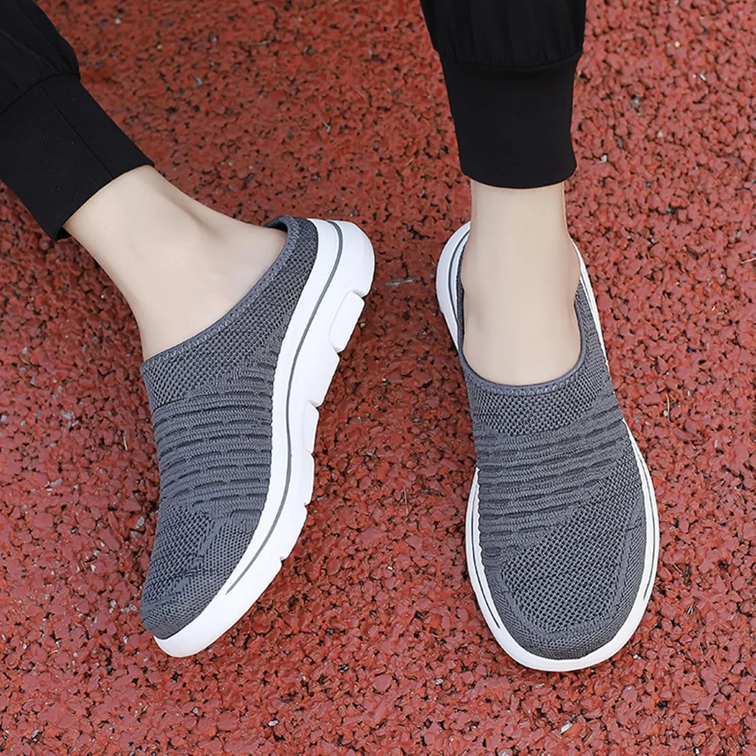 Slip On Mules Shoes Womens Mens Light Closed Toe Open Back Slippers Summer Breathable Comfort Walking Slide Clogs