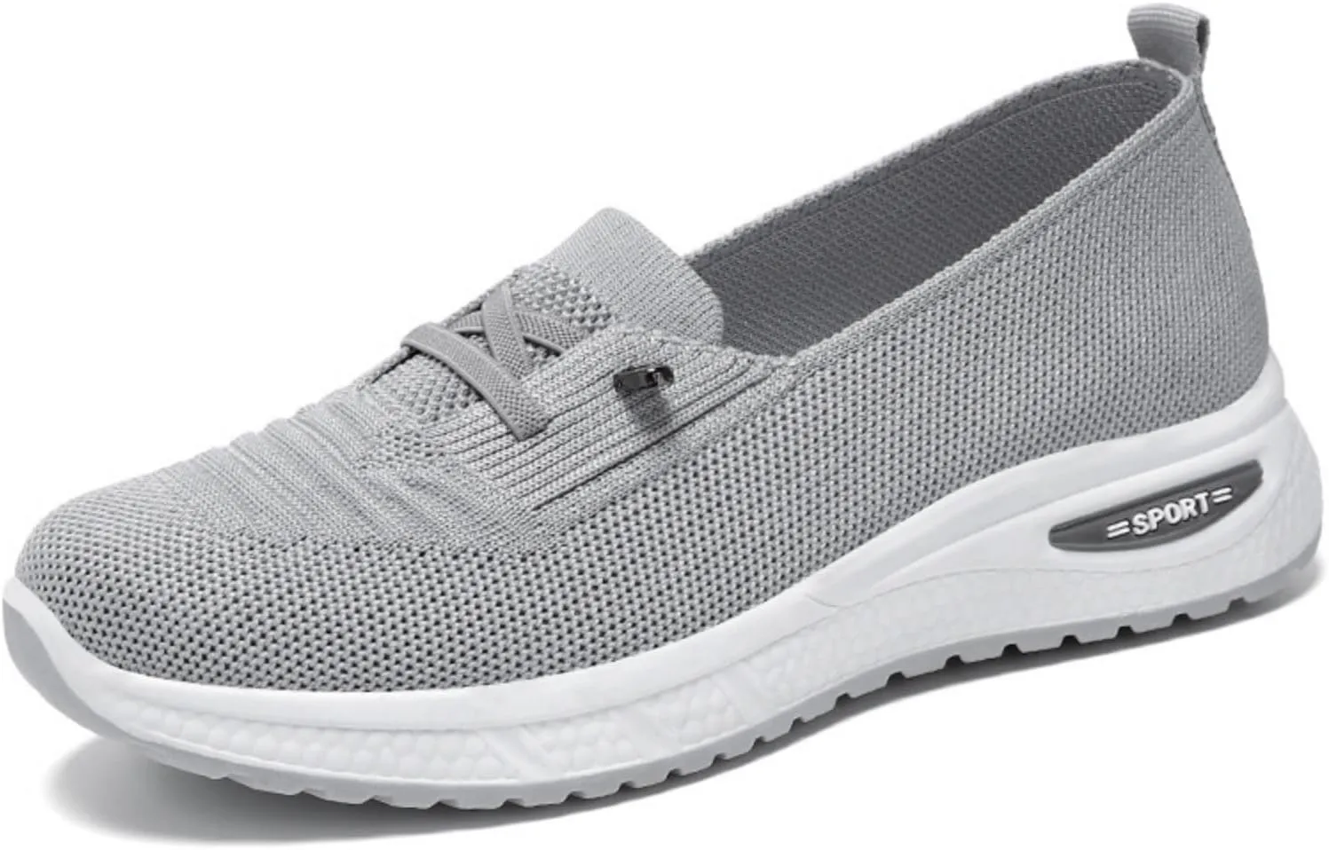 Slip On Orthopedic Sneakers Women Breathable Lightweight Woven Shoes Wide Width Soft Sole Arch Support Non-Slip Shoe Comfortable Platform Loafers