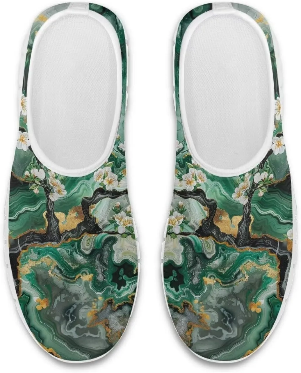 Slip On Tennis Shoes Women Casual Women's Flats Size 5.5-11.5 White