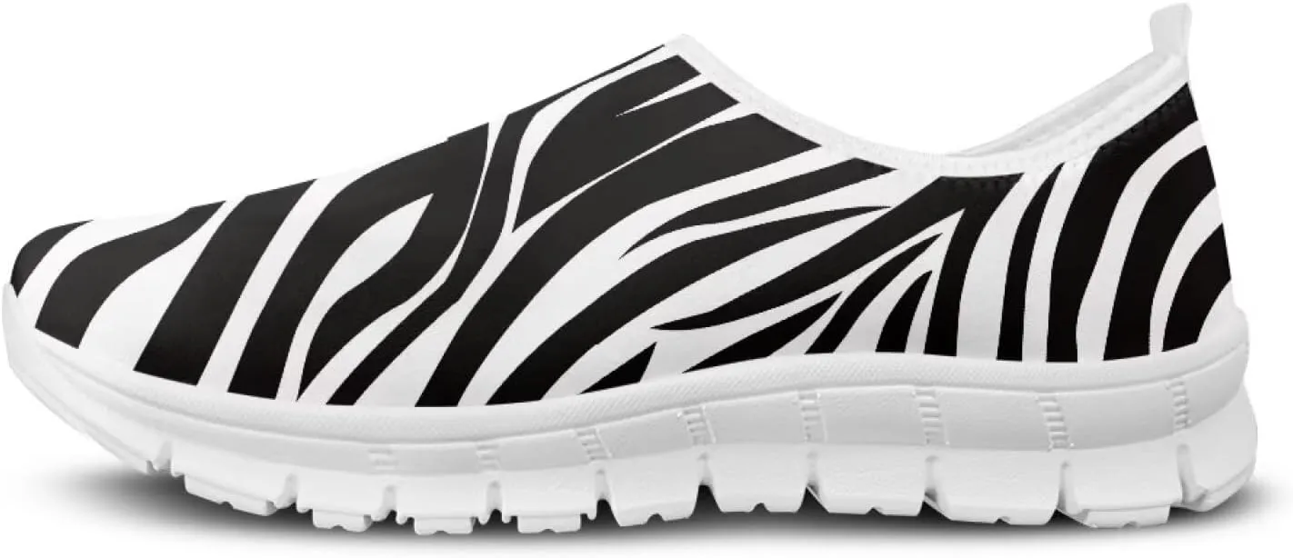 Slip On Tennis Shoes Women Casual Women's Flats Size 5.5-11.5 White