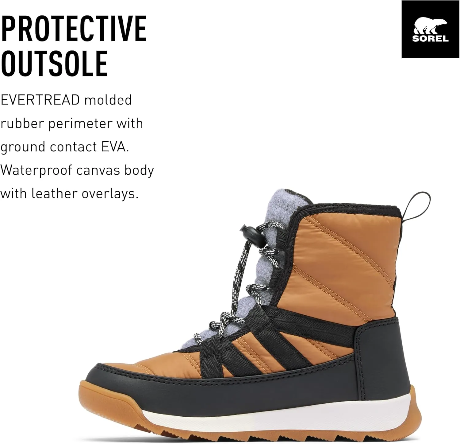 SOREL Children's Whitney ll Plus Lace Waterproof Boot