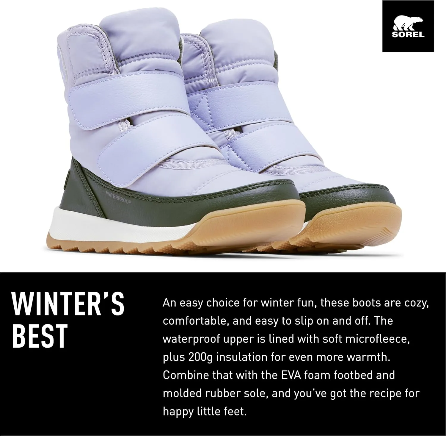 Sorel Unisex-Child Whitney II Strap Waterproof Snow Boot