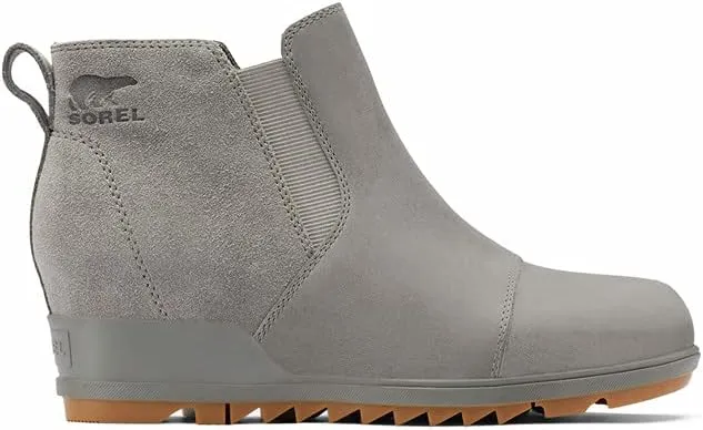 Sorel Women's Evie Pull-On Bootie — Waterproof Suede Leather — Wedge Ankle Booties
