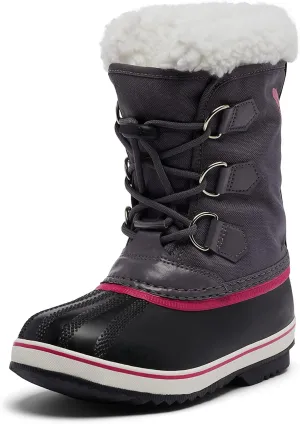 Sorel Youth Unisex Yoot PAC Nylon Waterproof Boots - Pulse, Black - Size 7