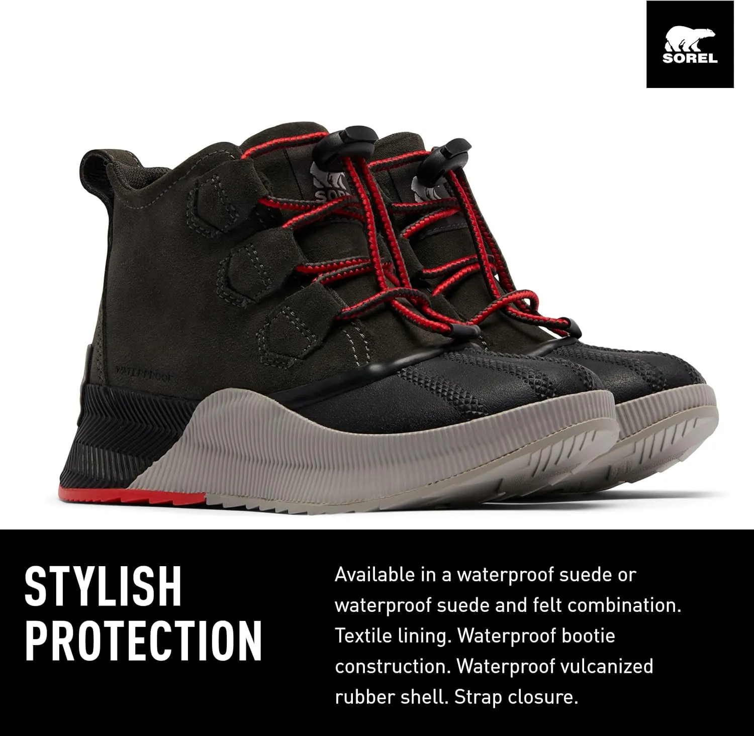 Sorel Youth Unisex Youth Out N About Classic Waterproof Boots