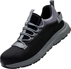 Steel Toe Work Shoes for Men Women丨Non Slip Waterproof Safety Sneakers