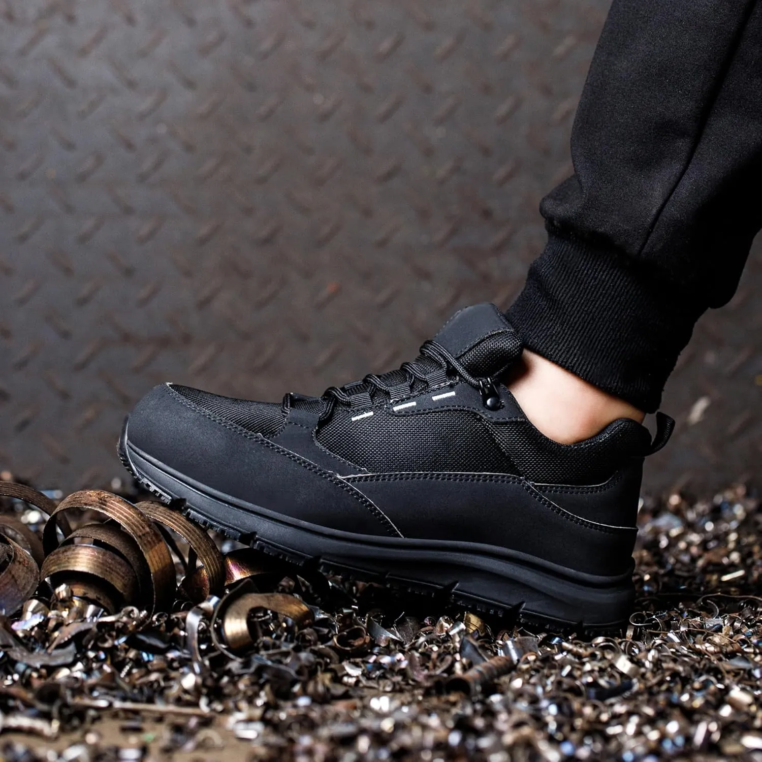 Steel Toe Work Shoes for Men Women丨Non Slip Waterproof Safety Sneakers