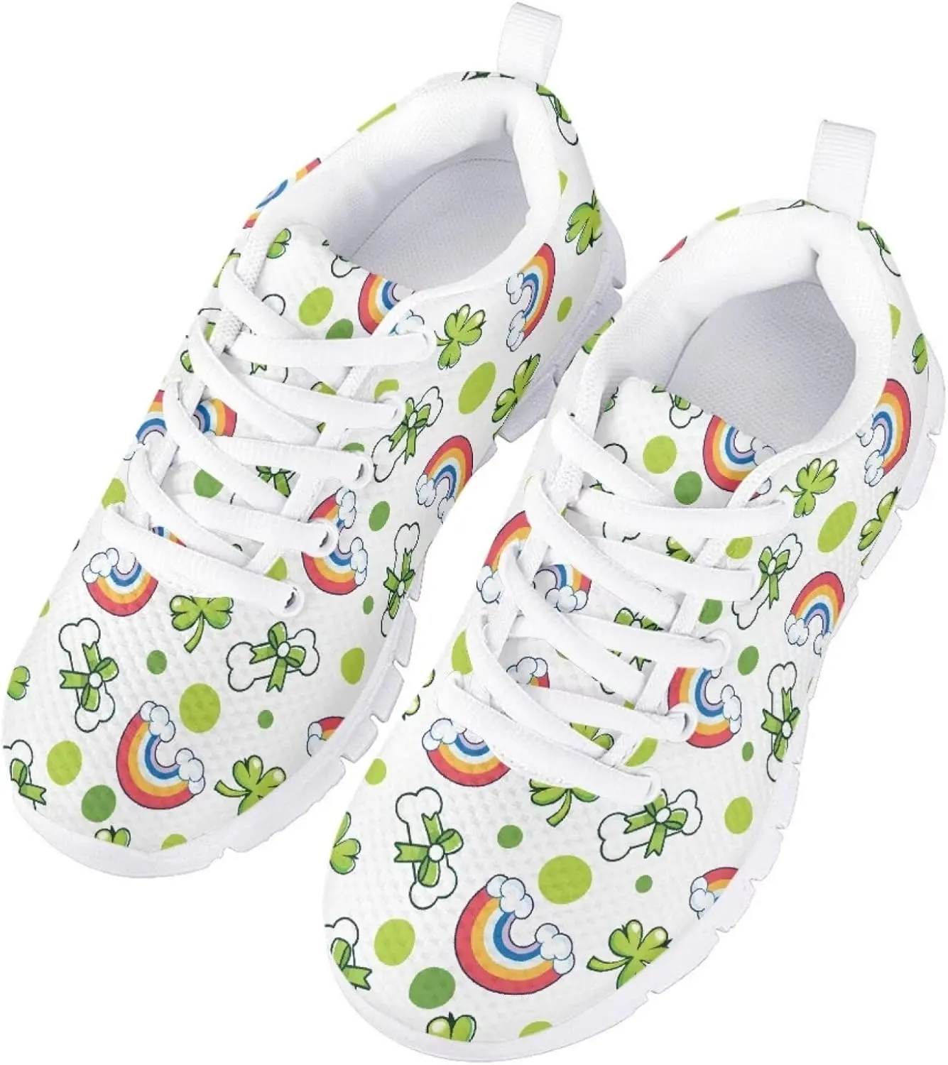 St.Patrick's Day Themed Sport Sneakers for Boys Girls Kids Casual Active Shoes for School