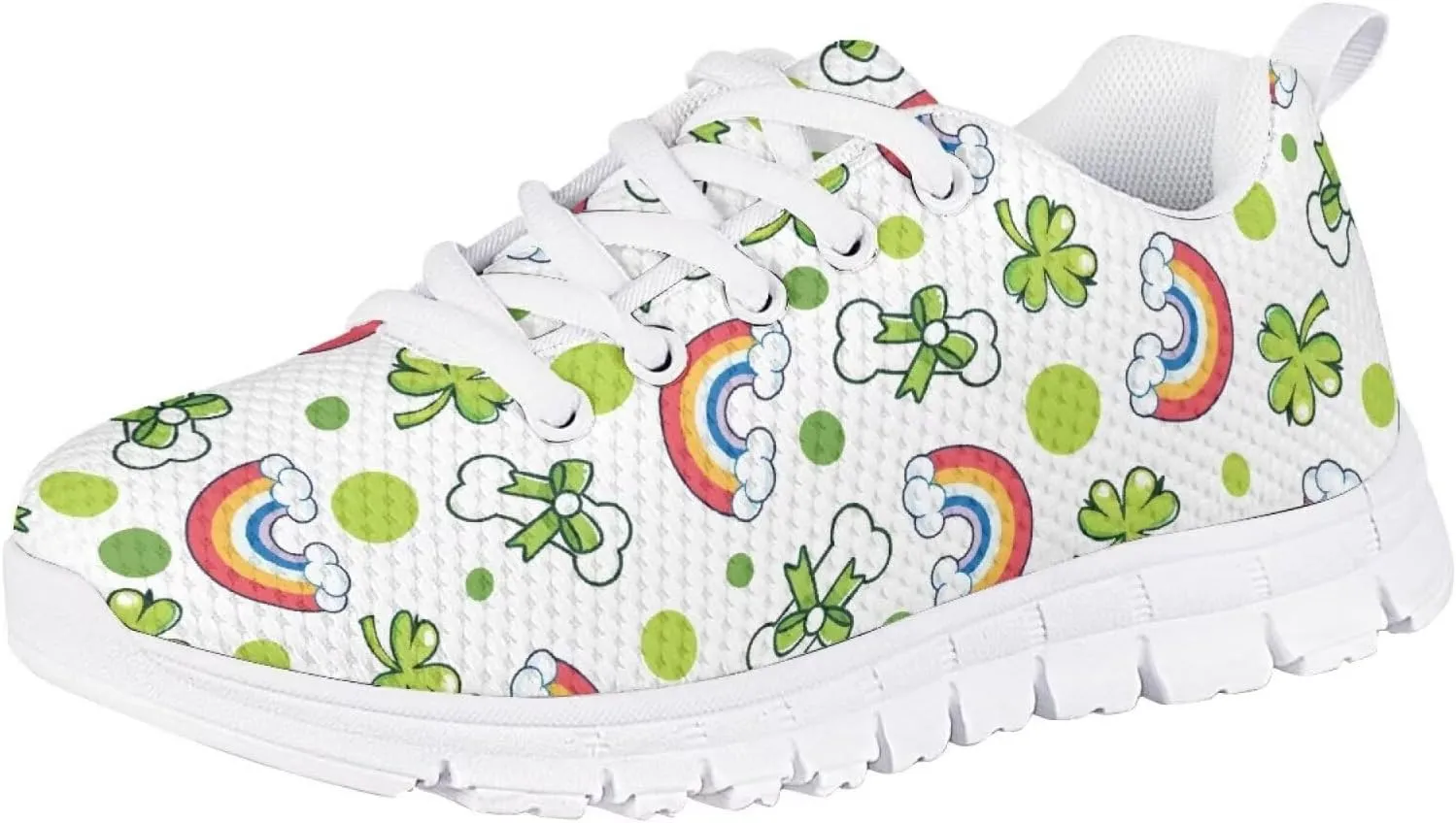 St.Patrick's Day Themed Sport Sneakers for Boys Girls Kids Casual Active Shoes for School
