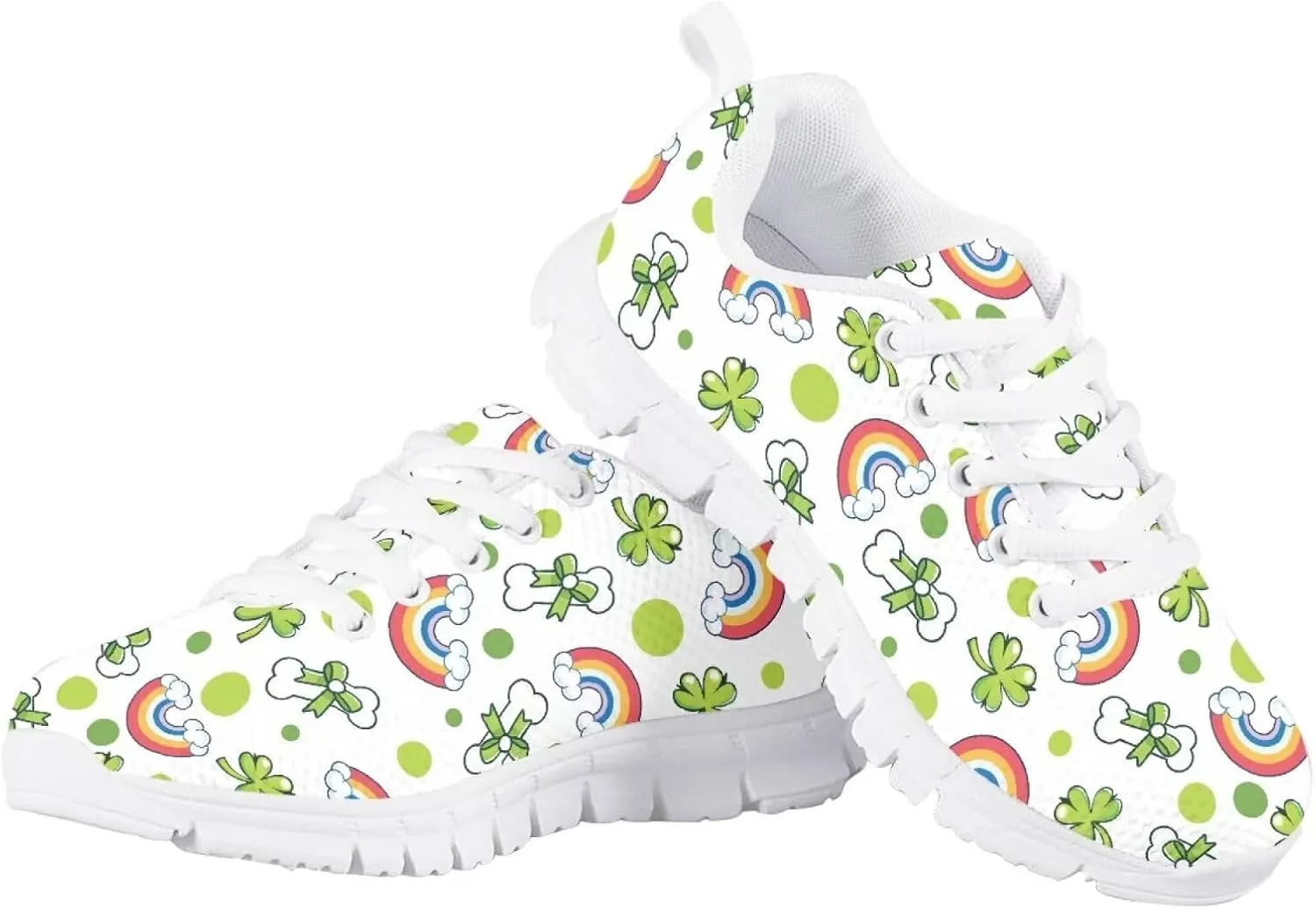 St.Patrick's Day Themed Sport Sneakers for Boys Girls Kids Casual Active Shoes for School