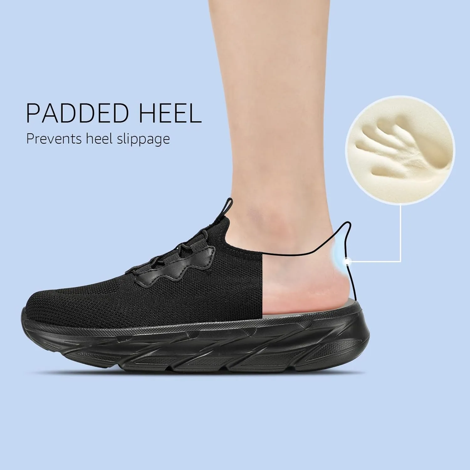 STQ Slip on Womens Sneakers Orthopedic Walking Shoes Comfortable Breathable Sneakers with Arch Support