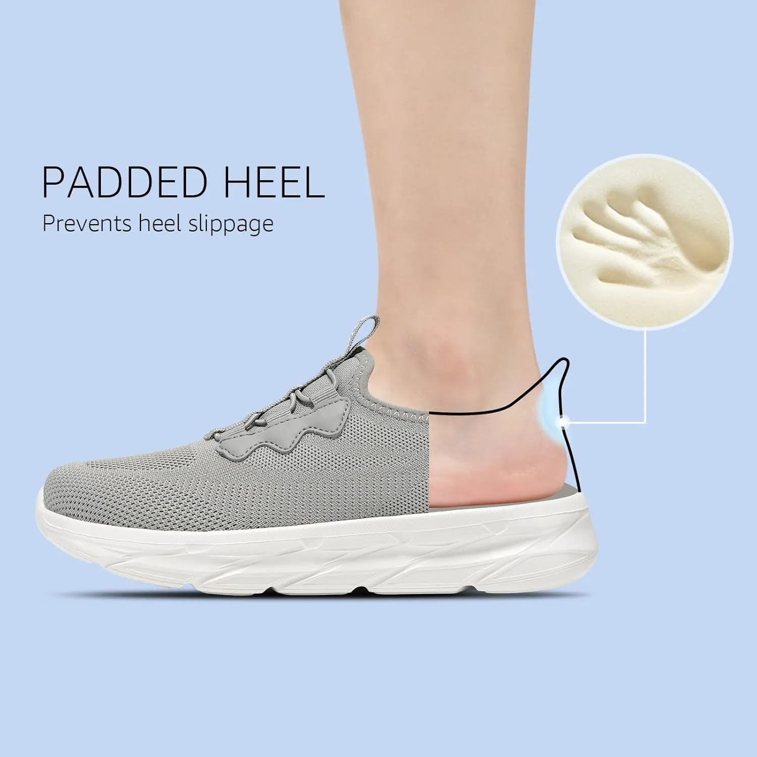STQ Slip on Womens Sneakers Orthopedic Walking Shoes Comfortable Breathable Sneakers with Arch Support