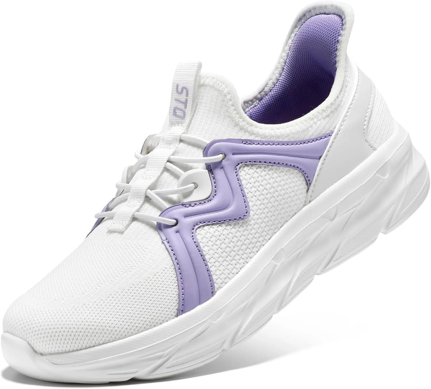STQ Women's Slip On Walking Shoes Running Active Cushion Comfortable Tennis Breathable Non Slip Athletic Gym Workout Cross Training Sneakers