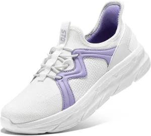 STQ Women's Slip On Walking Shoes Running Active Cushion Comfortable Tennis Breathable Non Slip Athletic Gym Workout Cross Training Sneakers