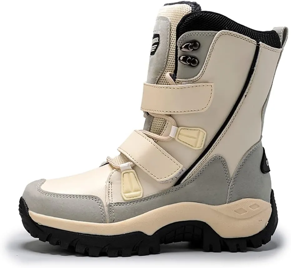 Succttssful Womens Snow Boots Mid-Calf Winter Boots Ladies Waterproof Warm Fur Lined Non-Slip Warm Boots For Work Walking Hiking Outdoor