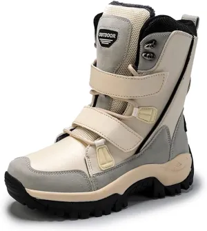 Succttssful Womens Snow Boots Mid-Calf Winter Boots Ladies Waterproof Warm Fur Lined Non-Slip Warm Boots For Work Walking Hiking Outdoor