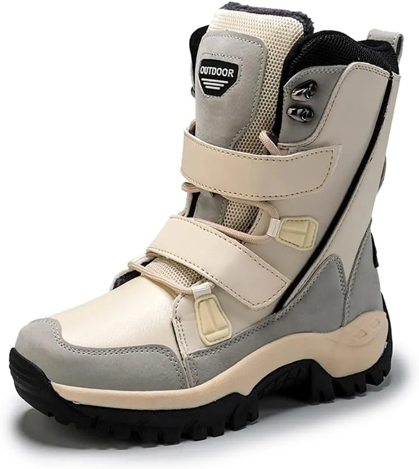 Succttssful Womens Snow Boots Mid-Calf Winter Boots Ladies Waterproof Warm Fur Lined Non-Slip Warm Boots For Work Walking Hiking Outdoor