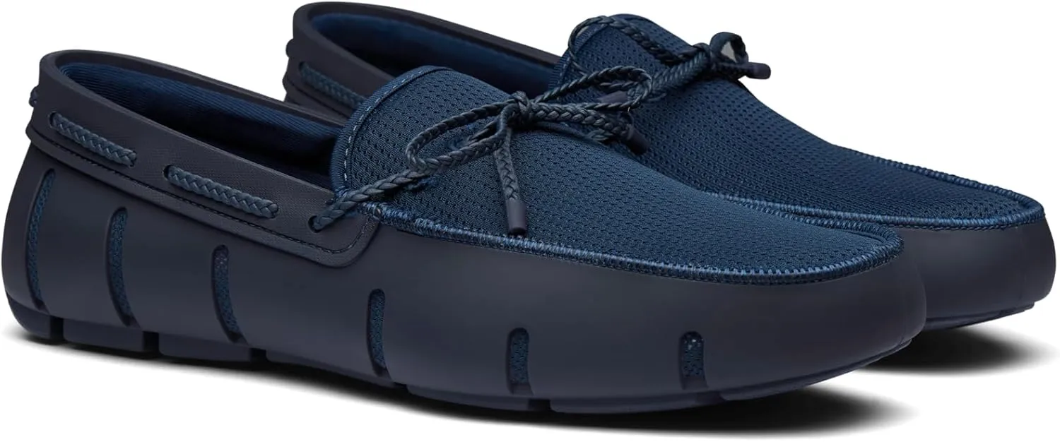 SWIMS Mens Loafers, Braided Lace Casual Slip-Ons Shoes, Fashion Shoe for Beach