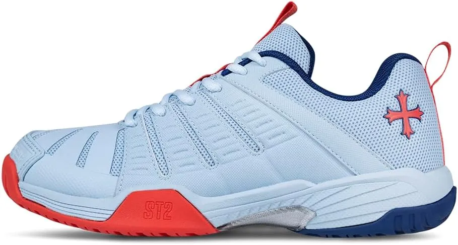 Teuton Sports ST2 Unisex All-Court Shoes: Lightweight, Breathable Sneakers for Tennis, Squash, Pickleball & More - Sizes 37-48 EUR