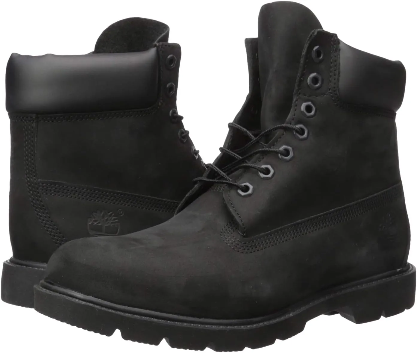 Timberland Mens 6" classic Lugged Sole Leather Combat & Lace-Up Boots