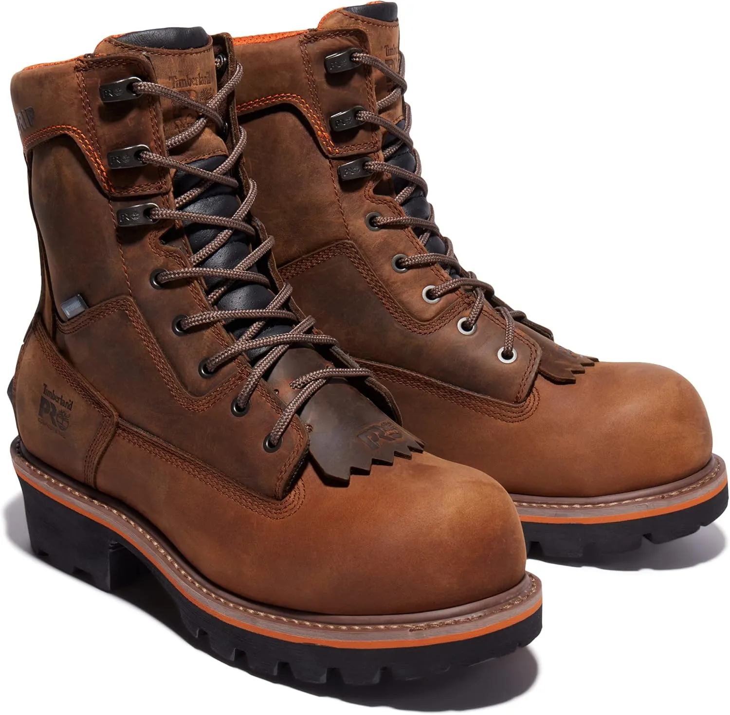 Timberland PRO Men's Evergreen 8 Inch Composite Safety Toe Waterproof Industrial Logger Work Boot
