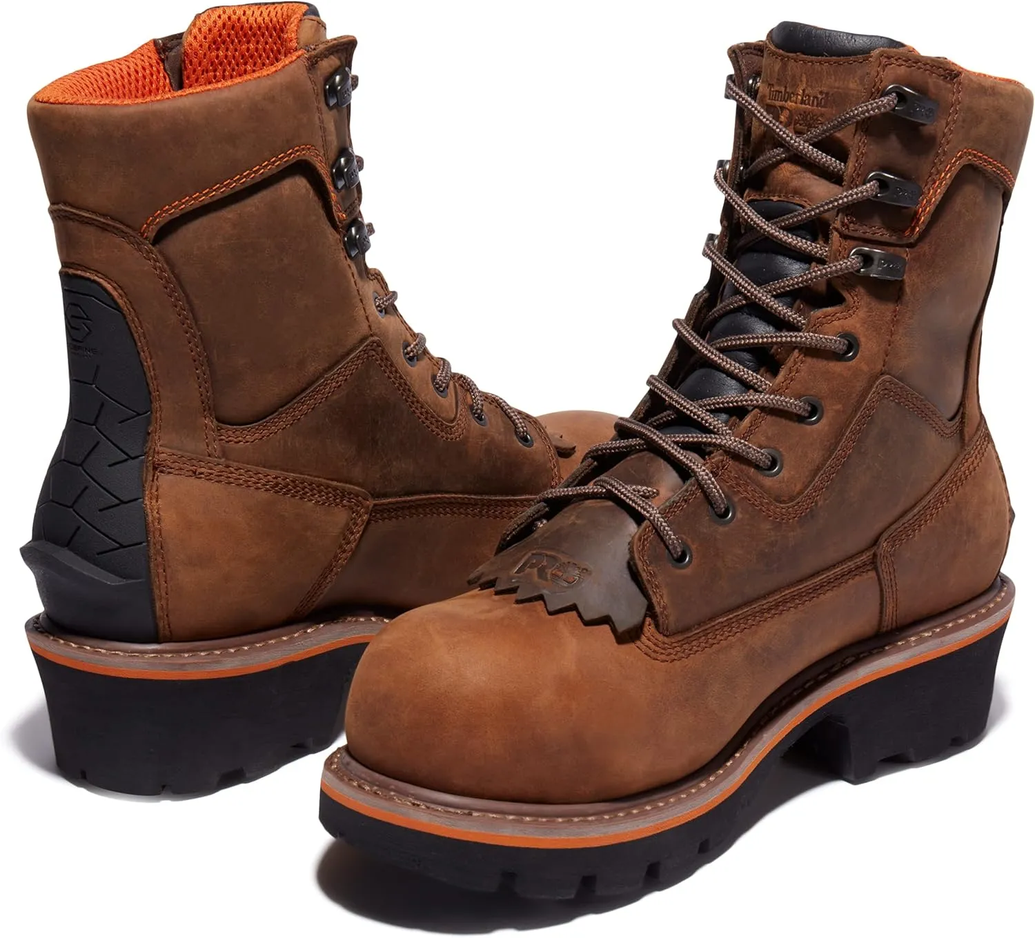 Timberland PRO Men's Evergreen 8 Inch Composite Safety Toe Waterproof Industrial Logger Work Boot