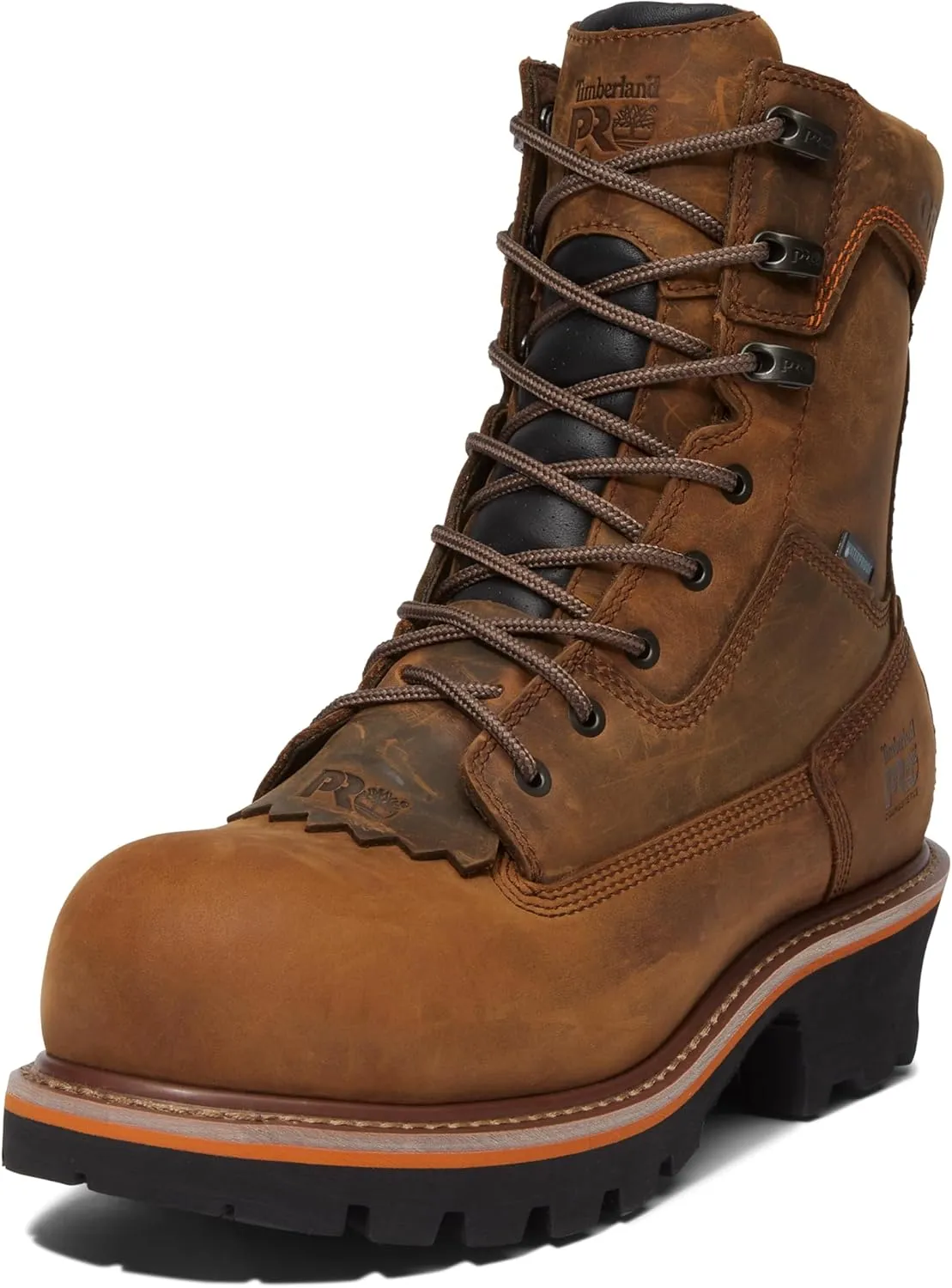Timberland PRO Men's Evergreen 8 Inch Composite Safety Toe Waterproof Industrial Logger Work Boot