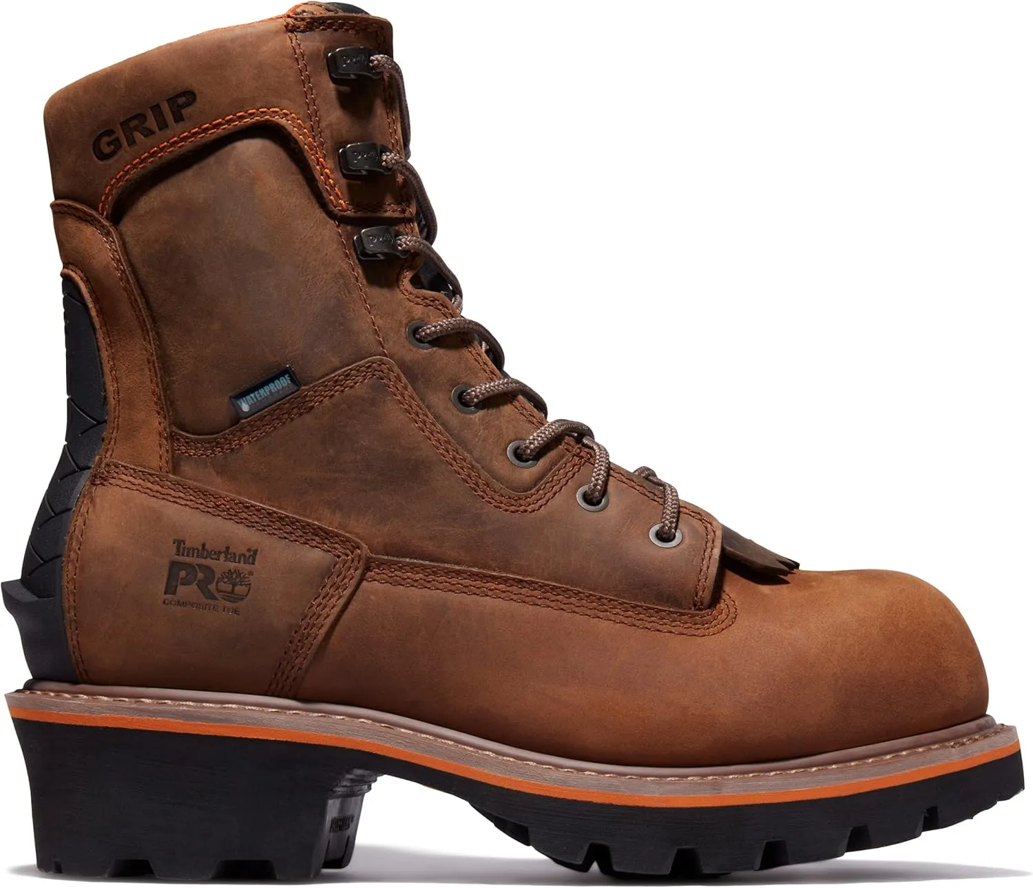 Timberland PRO Men's Evergreen 8 Inch Composite Safety Toe Waterproof Industrial Logger Work Boot