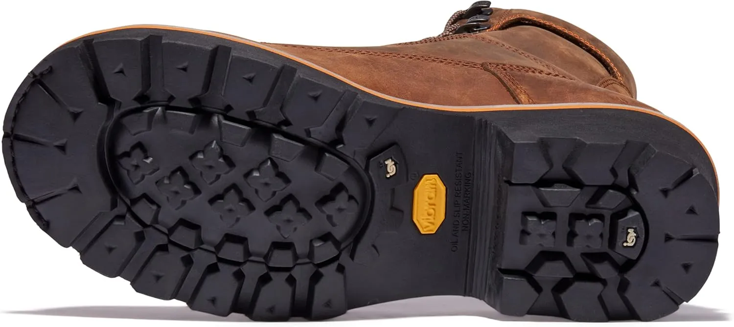 Timberland PRO Men's Evergreen 8 Inch Composite Safety Toe Waterproof Industrial Logger Work Boot