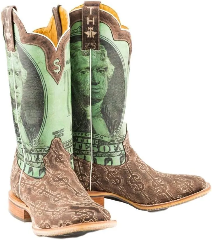 Tin Haul Boots Take The Money and Run Square Toe Boots