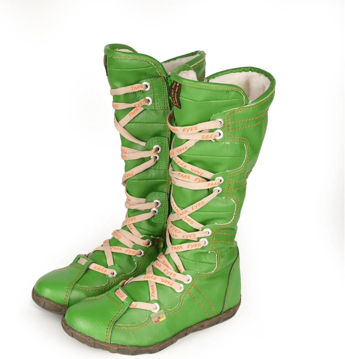 TMA EYES Women’s Snow Boots Calf Boots for Ladies with Faux Fur lining Lace up and side Zipper