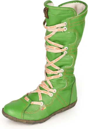 TMA EYES Women’s Snow Boots Calf Boots for Ladies with Faux Fur lining Lace up and side Zipper