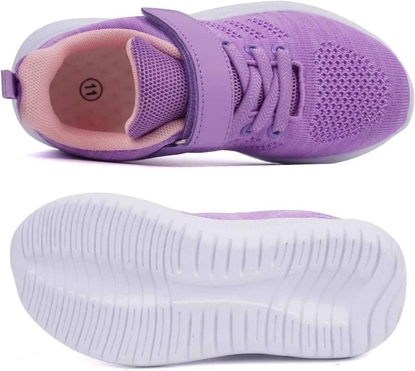 Toandon Girls Boys Kids Lightwight Breathable Athletic Sport Sneakers
