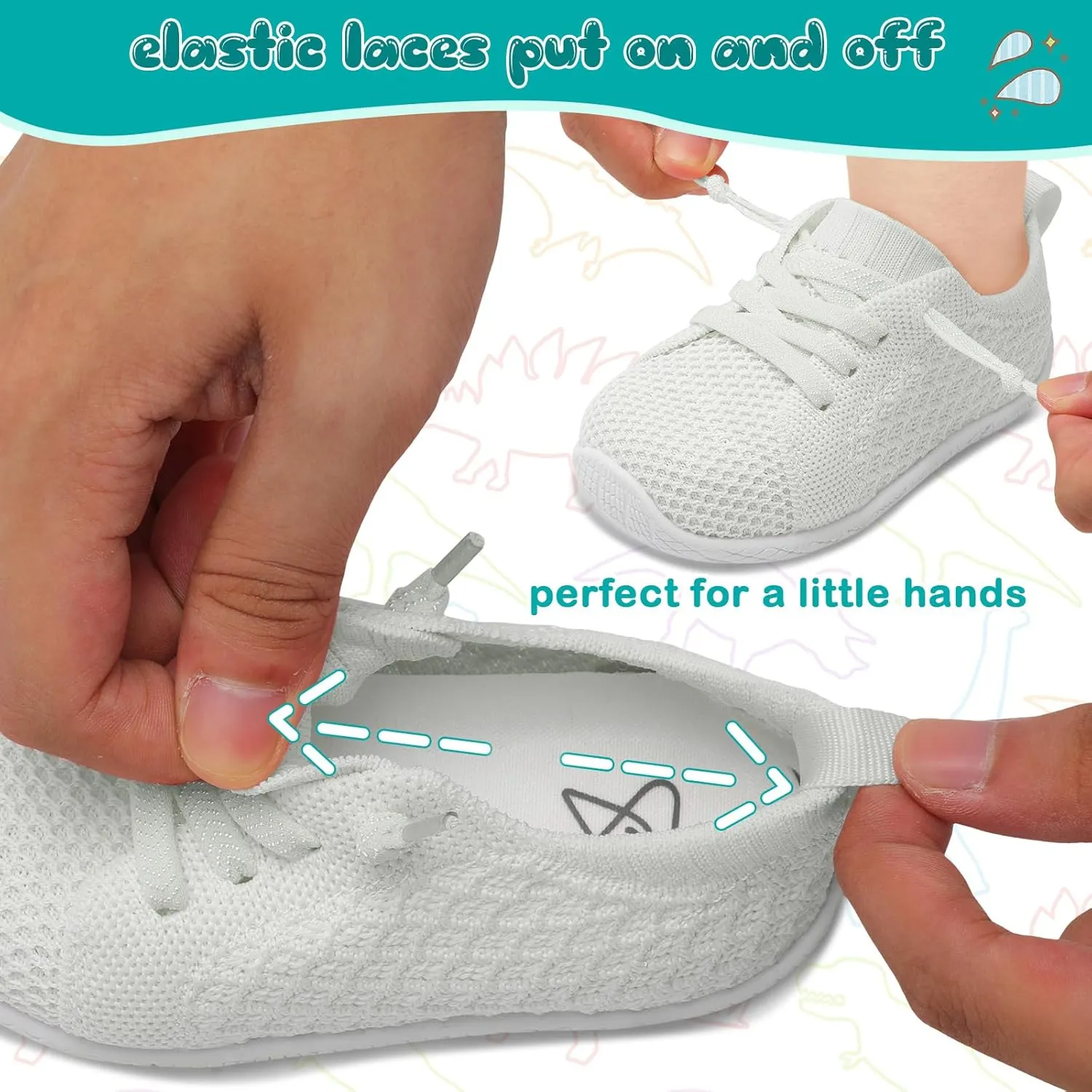 Toddler Boys Girls Shoes Barefoot Shoes Toddler Walking Shoes Kids Tennis Shoes Wide Lightweight Breathable Sneakers