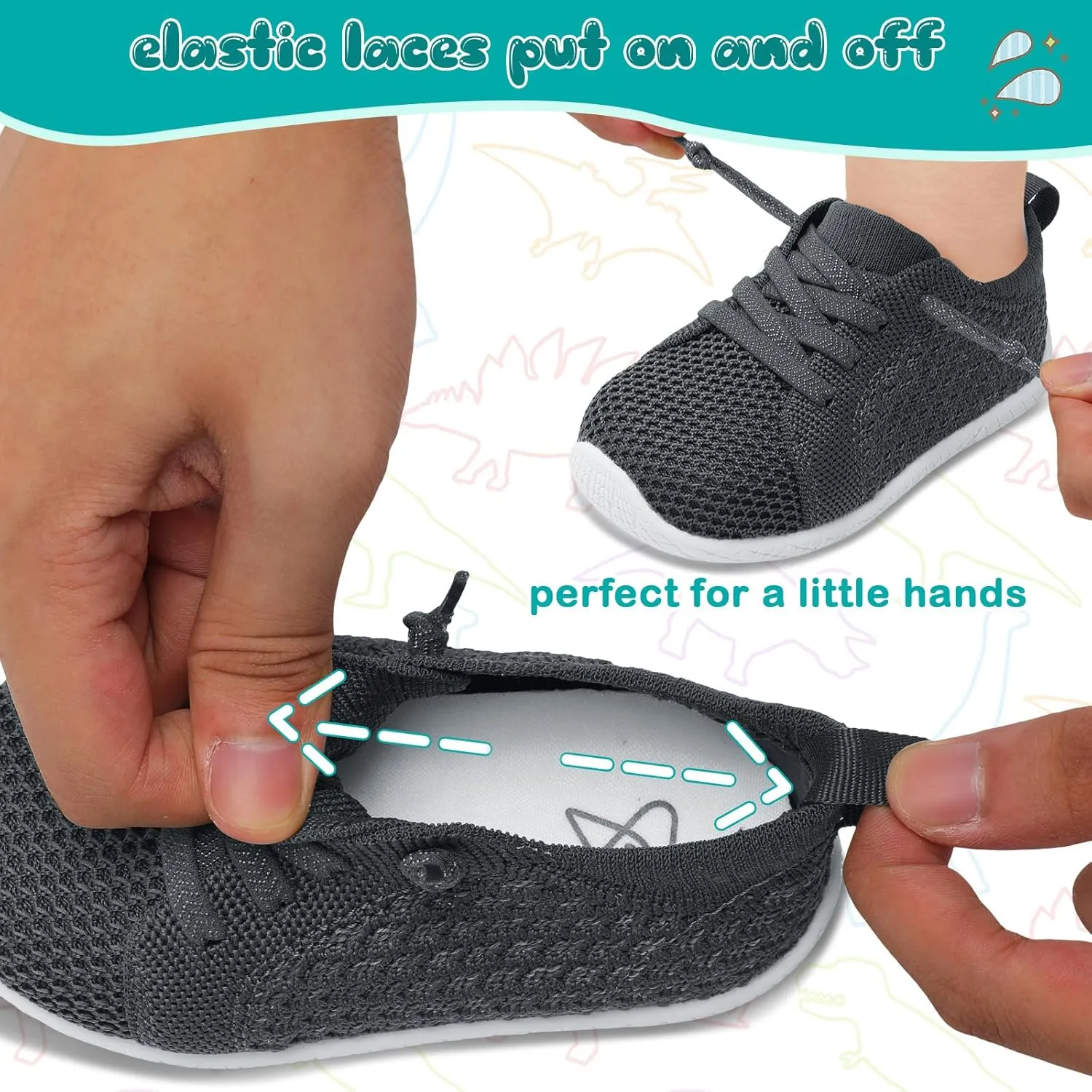 Toddler Boys Girls Shoes Barefoot Shoes Toddler Walking Shoes Kids Tennis Shoes Wide Lightweight Breathable Sneakers