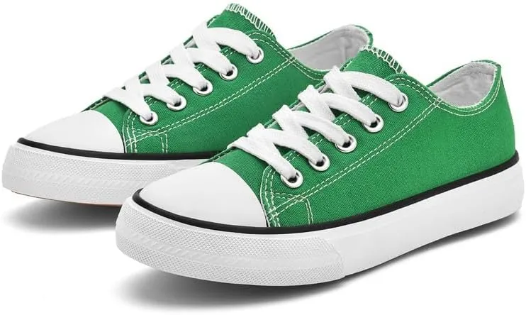 Toddler Canvas Sneakers, Non-Slip & Durable Sports Shoes for Boys & Girls, Cushioned, Breathable Kids Sneakers