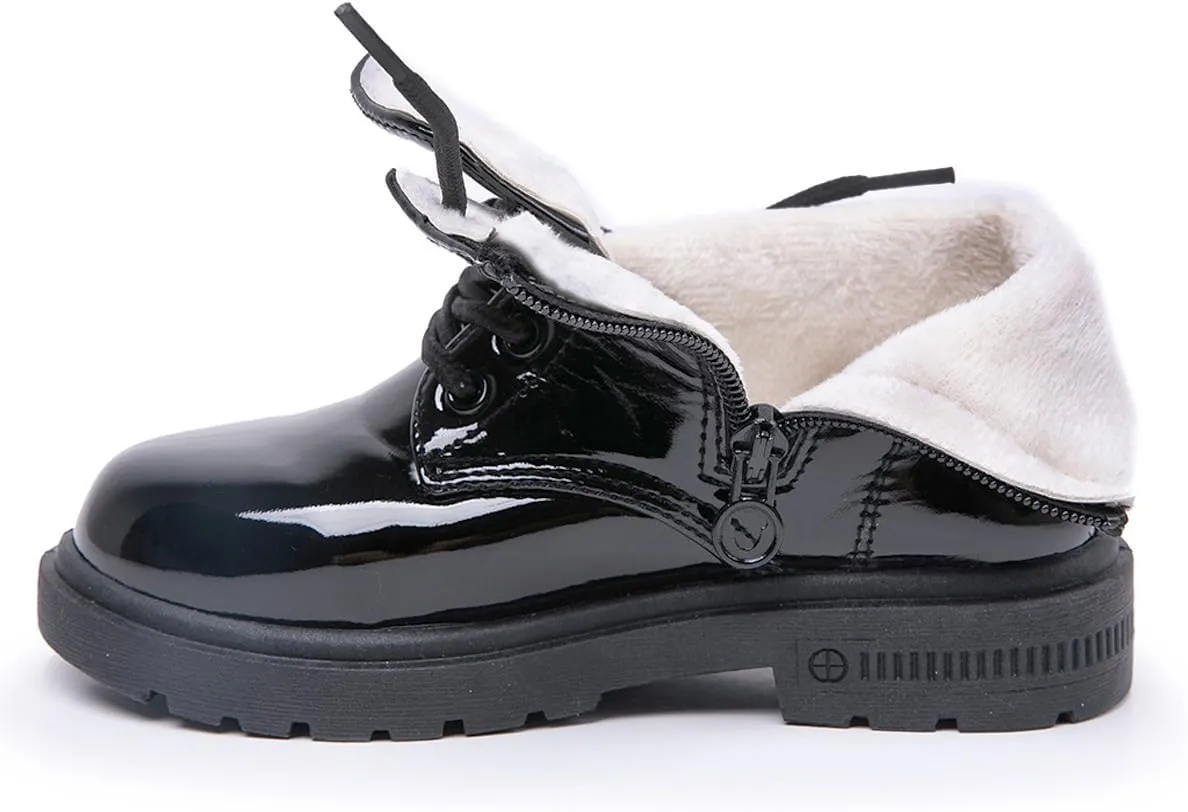 Toddler Girls Boots Baby's Velvet Kids Boys Snow Boots Waterproof Oxford bottom non-slip