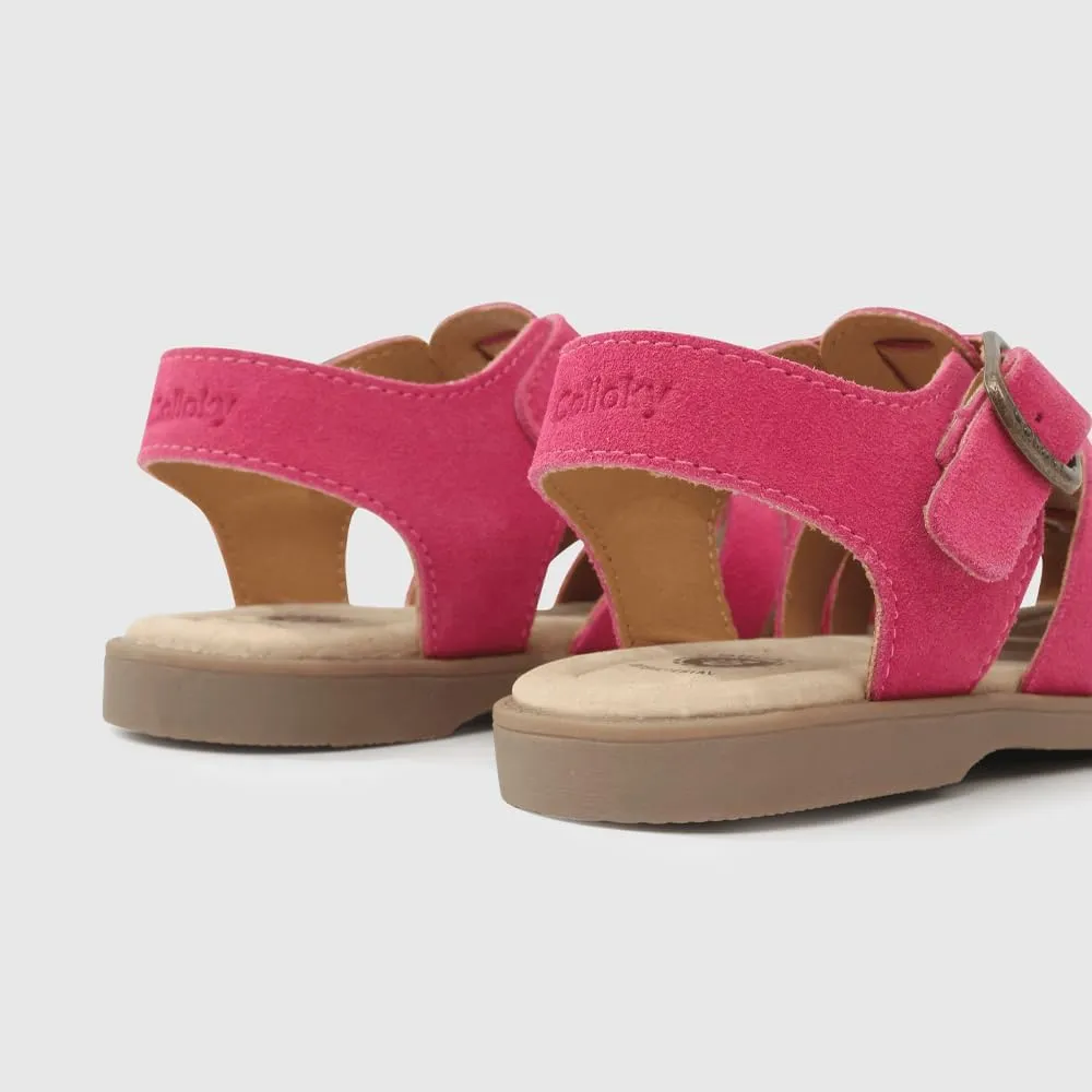 Toddler Girls Fisherman Buckle Sandals - Comfortable Summer Sandals with Closed Toe & Adjustable Strap for Daily Wear & Outdoor Play