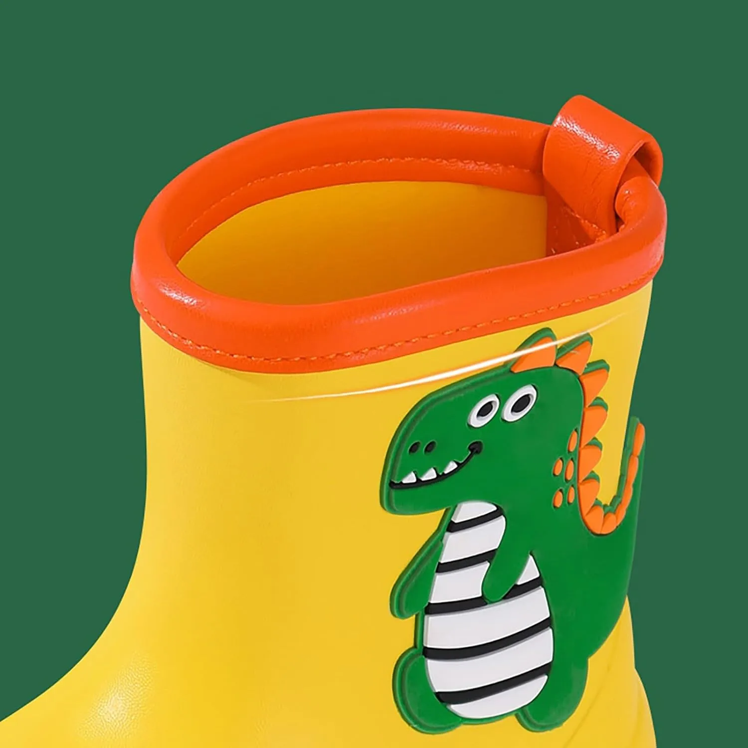 Toddler Kids Rain Boots for Boys Girls Waterproof Easy-on Handles Rainboots Girls Rain Boots and Boys Rain Boots