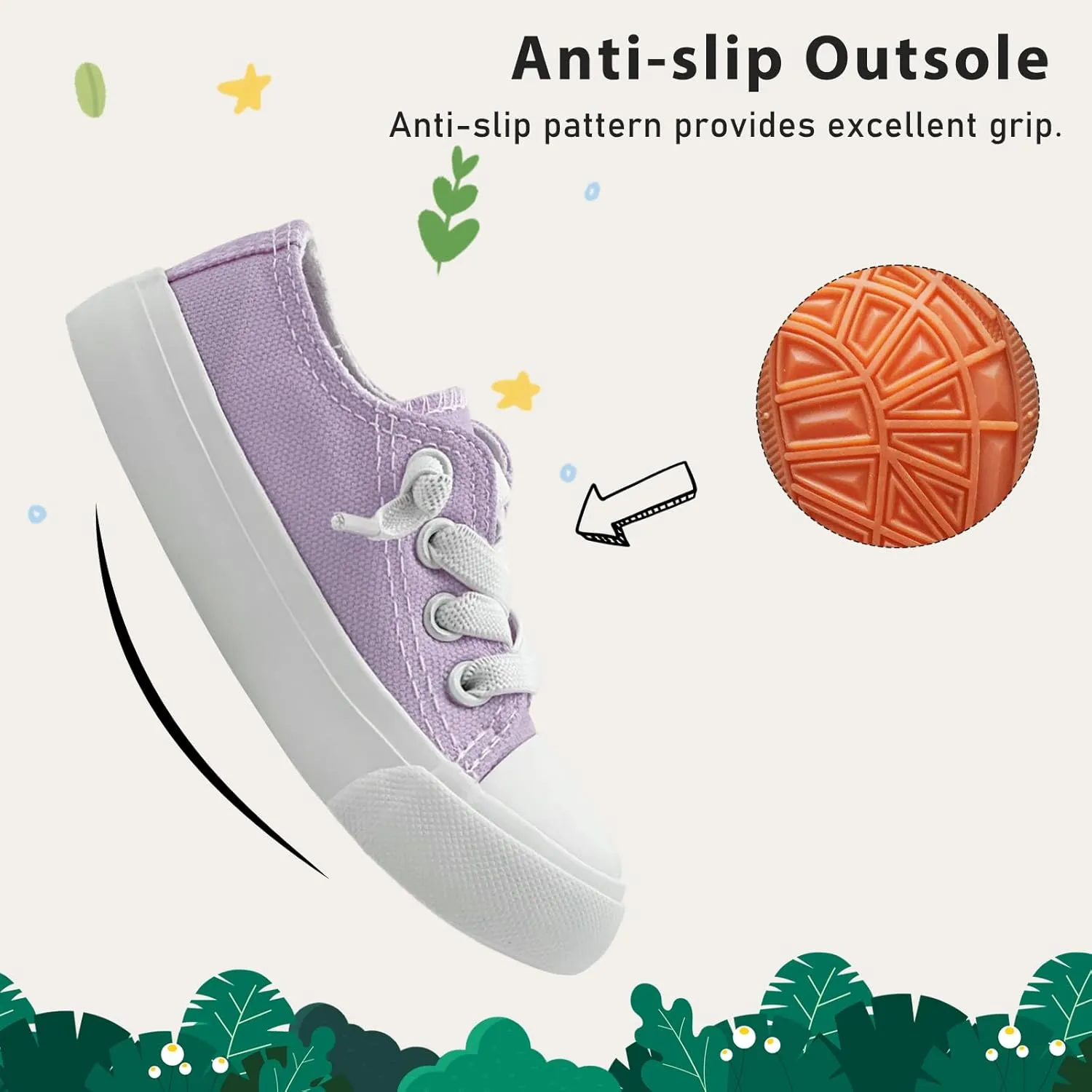 Toddler Kids Sneakers Boys and Girls Canvas Shoes Slip On Lightweight Walking Shoes for Little Big Kids