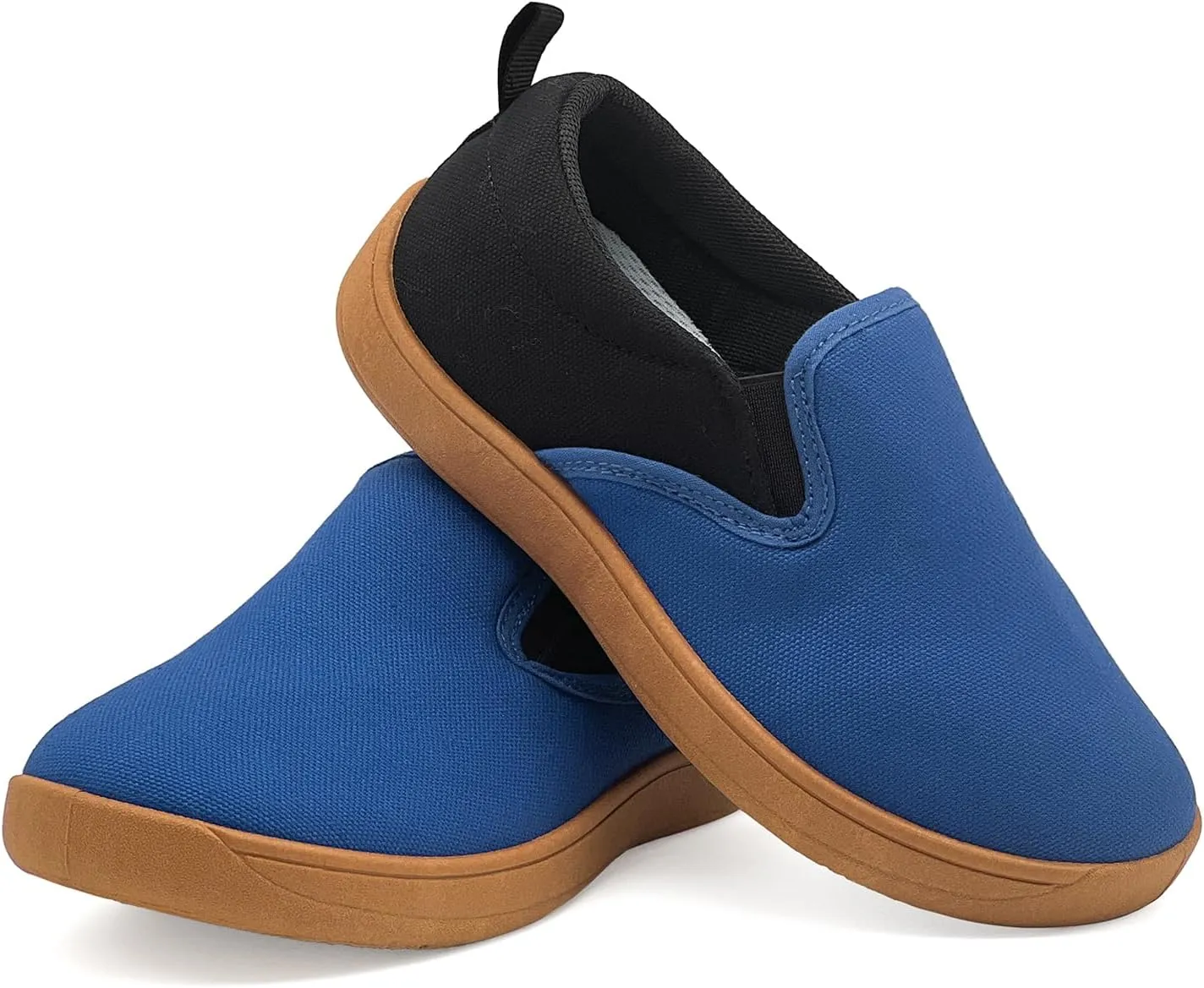 Toddler Kids Wide Barefoot Shoes Girls Boys Minimalist Slip On Canvas Sneakers Lightweight Casual Walking Shoes Fit Naturally Zero-Drop Sole