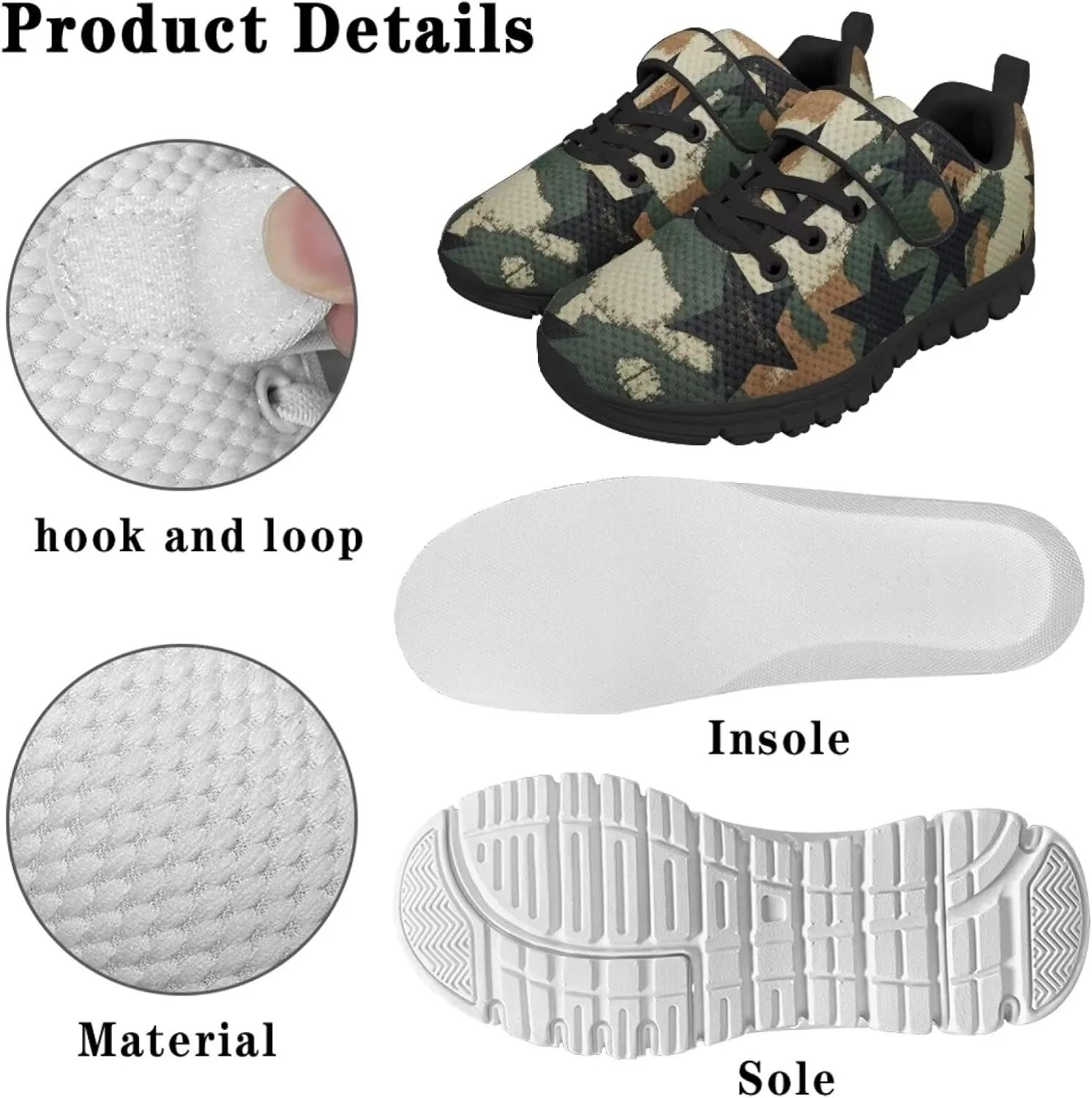 Toddler Sneakers Fashion Design Boys Tennis Shoes Breathable School Shoes