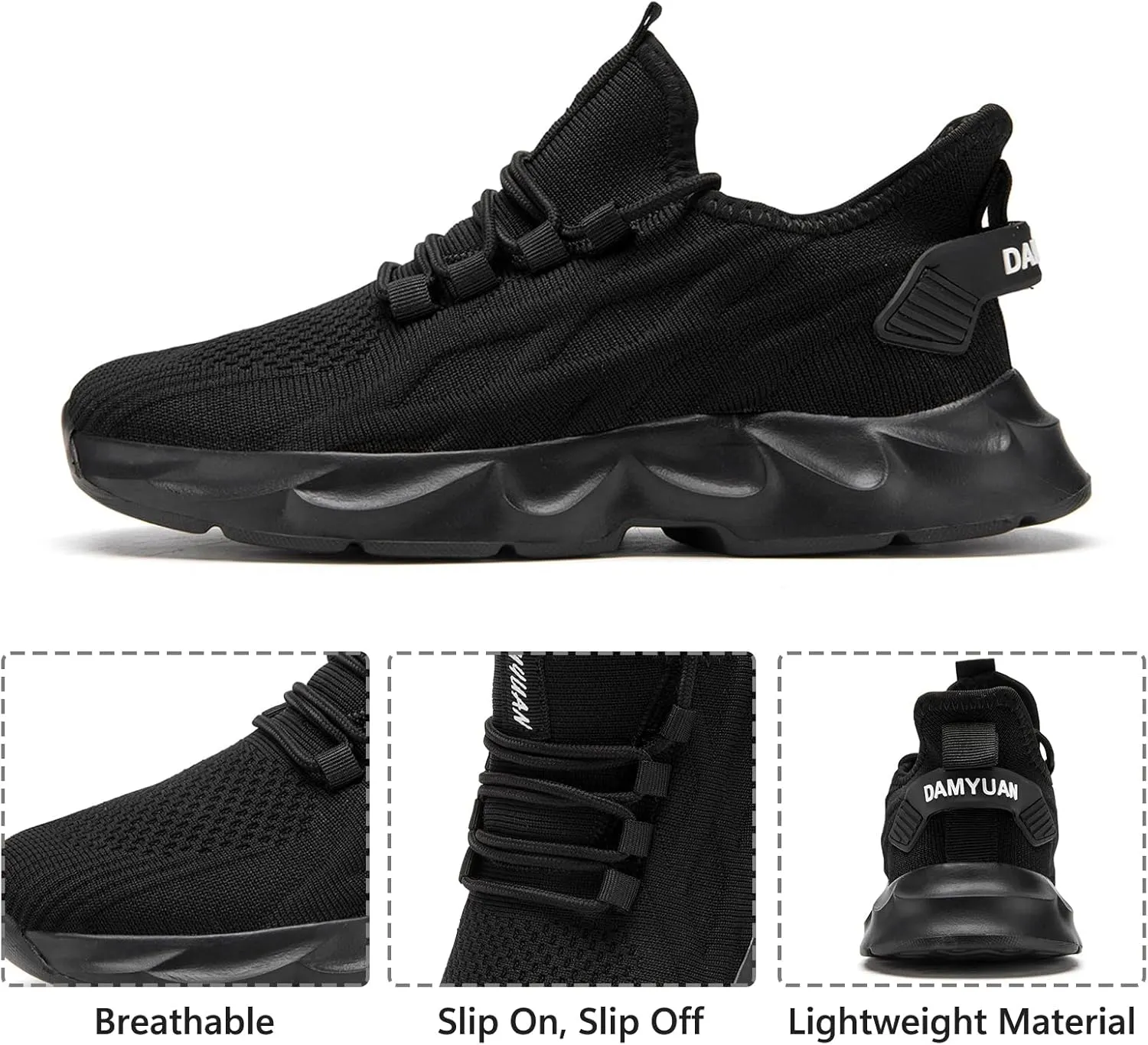 Tvtaop Women's Lightweight Walking Shoes - Breathable Non-Slip Design for Running, Gym & Tennis | Cushioned Fitness Sneakers