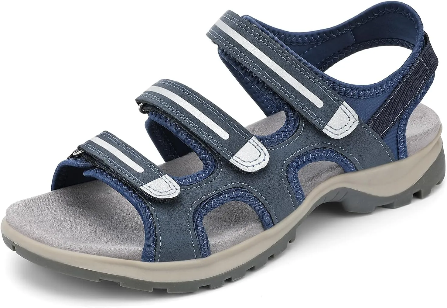 UBFEN Womens Hiking Sandals Comfortable Walking Arch Support Adjustable Straps Breathable and Durable for Outdoor Adventures Travel Beach