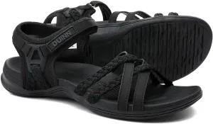 UBFEN Womens Hiking Sandals Sport Sandals Straps with Adjustable Hooks Arch Support Beach Vacation Casual Camping